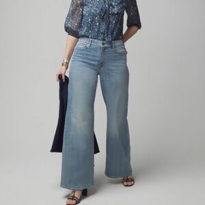 NWT White House Black Market Curvy High-Rise Soft Denim Wide-Leg Jeans 10short
